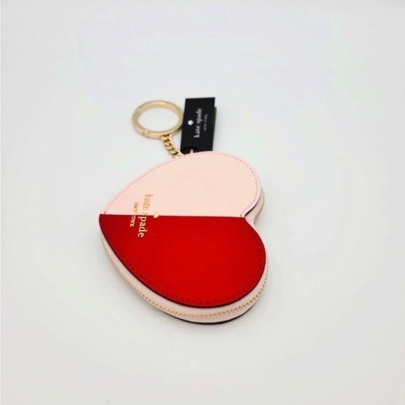 Kate Spade Other Loveshack Heart Leather Coin Purse Pouch Case Key Fob Ring - Picture 5 of 6